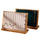 Bamboo Wood Pendant Display Board Jewelry Display Board Necklace Rack Removable Jewelry Display Props In Australia - Darrahopens