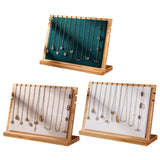 Bamboo Wood Pendant Display Board Jewelry Display Board Necklace Rack Removable Jewelry Display Props