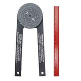 Angle Finder 360 Degrees Easy Measurement Free Rotation Portable Size Accurate Miter Saw Protractor for Woodworking