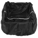 Bike Basket Cover Black Snow Defence Waterproof Dustproof Lightweight Reflect Light Bike Basket Liner