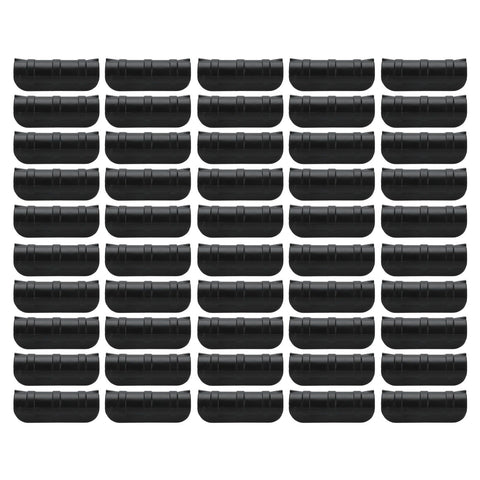 50PCS 10cm Greenhouse Film Clamp Heat Resistant Tube Clip Gardening Frame Pipe Clip for GardenBlack