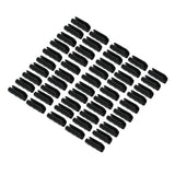 50PCS 10cm Greenhouse Film Clamp Heat Resistant Tube Clip Gardening Frame Pipe Clip for GardenBlack
