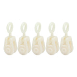 25pcs Livestock Fixed Pulley Plastic Greenhouse Pulley Accessories for Most Chicken Houses Farm