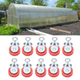 10pcs Waterline Fixed Pulley Medium Metal Automatic Poultry Products for Livestock Farm Chicken House