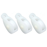 25pcs Plastic Breeding Pulleys Automatic Wire Towing Wheels for Agriculture Greenhouse