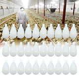 25pcs Plastic Breeding Pulleys Automatic Wire Towing Wheels for Agriculture Greenhouse