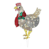 Christmas Chicken Shape Decorative LED Lights Light Up Christmas Decor with Scarf for Indoor Outdoor Room Yard In Australia - Darrahopens