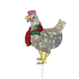 Christmas Chicken Shape Decorative LED Lights Light Up Christmas Decor with Scarf for Indoor Outdoor Room Yard In Australia - Darrahopens