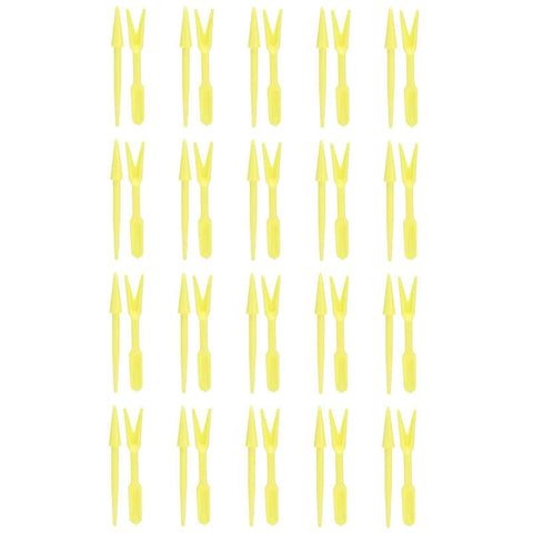 20Sets Small Seed Planter Strong Practicality Small Portable Comfortable to Use Seedling Remover for Vegetable PlantingYellow In Australia - Darrahopens