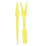 20Sets Small Seed Planter Strong Practicality Small Portable Comfortable to Use Seedling Remover for Vegetable PlantingYellow