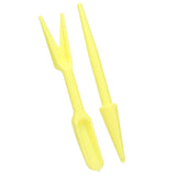 20Sets Small Seed Planter Strong Practicality Small Portable Comfortable to Use Seedling Remover for Vegetable PlantingYellow
