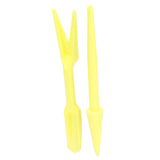 20Sets Small Seed Planter Strong Practicality Small Portable Comfortable to Use Seedling Remover for Vegetable PlantingYellow