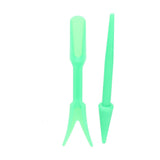 20Sets Small Seed Planter Strong Practicality Small Portable Comfortable to Use Seedling Remover for Vegetable PlantingGreen