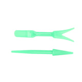 20Sets Small Seed Planter Strong Practicality Small Portable Comfortable to Use Seedling Remover for Vegetable PlantingGreen