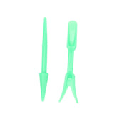 20Sets Small Seed Planter Strong Practicality Small Portable Comfortable to Use Seedling Remover for Vegetable PlantingGreen