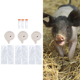 3Sets Saliva Sampling Rope Strong Practicability Complete Tools Soft Cotton Rope Swine Fever Detection Tool for Pigs
