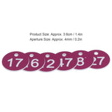 50Pcs Numbered Label Round Simple Beautiful Beehive Tag Breeding Supplies for Beekeeping Animal HusbandryNumbers 1 to 50 Purple