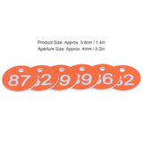 50Pcs Numbered Label Round Simple Beautiful Beehive Tag Breeding Supplies for Beekeeping Animal HusbandryNumbers 51 to 100 Orange