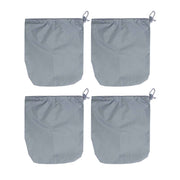 4PCS Car Rearview Mirror Protective Cover 190T Polyester Taffeta Faucet Frost Guard CoverGrey