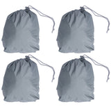 4PCS Car Rearview Mirror Protective Cover 190T Polyester Taffeta Faucet Frost Guard CoverGrey