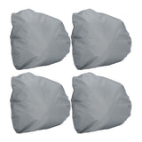 4PCS Car Rearview Mirror Protective Cover 190T Polyester Taffeta Faucet Frost Guard CoverGrey