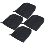 4PCS Car Rearview Mirror Protective Cover 190T Polyester Taffeta Faucet Frost Guard CoverBlack