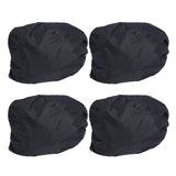 4PCS Car Rearview Mirror Protective Cover 190T Polyester Taffeta Faucet Frost Guard CoverBlack