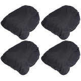 4PCS Car Rearview Mirror Protective Cover 190T Polyester Taffeta Faucet Frost Guard CoverBlack