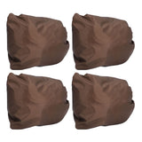 4PCS Car Rearview Mirror Protective Cover 190T Polyester Taffeta Faucet Frost Guard CoverBrown