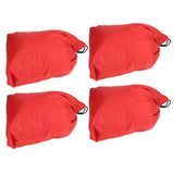 4PCS Car Rearview Mirror Protective Cover 190T Polyester Taffeta Faucet Frost Guard CoverRed