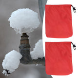 4PCS Car Rearview Mirror Protective Cover 190T Polyester Taffeta Faucet Frost Guard CoverRed