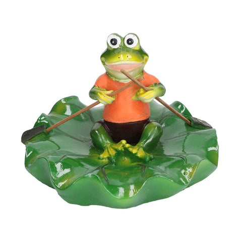Simulation Resin Floating Lotus Leaf Frogs Ornament Fish Pond Fountain Landscape Decor In Australia - Darrahopens