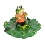 Simulation Resin Floating Lotus Leaf Frogs Ornament Fish Pond Fountain Landscape Decor In Australia - Darrahopens