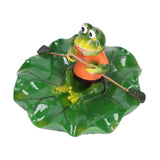 Simulation Resin Floating Lotus Leaf Frogs Ornament Fish Pond Fountain Landscape Decor In Australia - Darrahopens