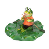 Simulation Resin Floating Lotus Leaf Frogs Ornament Fish Pond Fountain Landscape Decor In Australia - Darrahopens