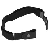 Buckle Free Stretch Belt Adjustable Japanese Invisible Traceless Belts for Women and MenBlack In Australia - Darrahopens