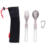Camping Cutlery Set Camping Foldable Spoon Fork Portable Travel Tableware for Outdoor Picnic In Australia - Darrahopens