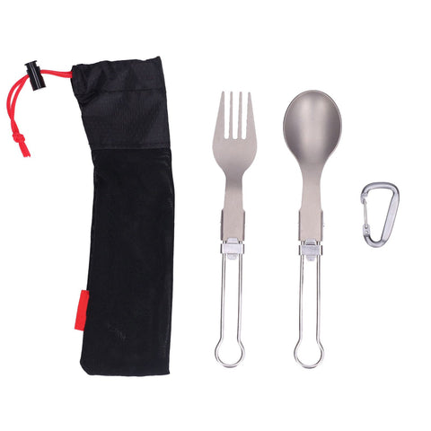 Camping Cutlery Set Camping Foldable Spoon Fork Portable Travel Tableware for Outdoor Picnic In Australia - Darrahopens
