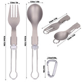 Camping Cutlery Set Camping Foldable Spoon Fork Portable Travel Tableware for Outdoor Picnic