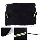 Windshield Cover Waterproof Snowproof Large Coverage Area Universal Windshield Protector with Reflective StripsBlack