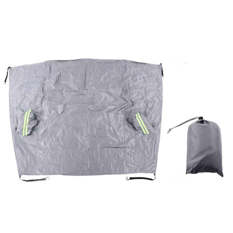 Windshield Cover Waterproof Snowproof Large Coverage Area Universal Windshield Protector with Reflective StripsGrey In Australia - Darrahopens
