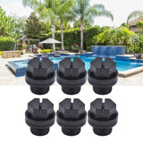 10PCS Drain Plug Fine Workmanship Simple Operation Rubber Material Small Volume 1/4in Swimming Pool Stopper