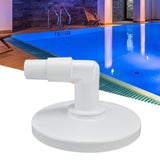 Skimmer Vacuum Plate with 90 ° Elbow Plastic Pool Vacuum Plate Replacement for Hayward