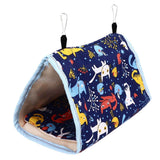 Warm Bird Nest Soft Thickened Foldable Bird Hanging Bed Toy with Hook for Parrots Parakeets In Australia - Darrahopens