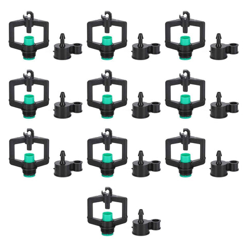 10pcs Watering Drippers 4mm Stable Plastic Irrigation Sprinkler Nozzles with Accessories for Gardening Agriculture In Australia - Darrahopens