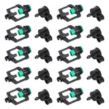 10pcs Watering Drippers 4mm Stable Plastic Irrigation Sprinkler Nozzles with Accessories for Gardening Agriculture