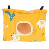 Bird Hut Foldable Soft Comfortable Flannel Orange Triangular Bird Hanging Bed with Hooks for Parrots Hamsters Squirrels In Australia - Darrahopens