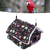 Bird Nest Suspensible Design Soft Plush Warm Safe Portable Size Space Saving Easy Cleaning Parakeet Nest