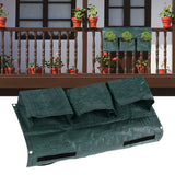 Hanging Garden Double Sided Planter Grow Bags Breathable with 6 Pockets for Garden Fence Home Balcony Decoration