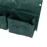 Hanging Garden Double Sided Planter Grow Bags Breathable with 6 Pockets for Garden Fence Home Balcony Decoration